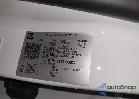 2026 GMC Canyon Elevation, Rwd from USA, damaged, VIN 1GTP1BEK6T1135077